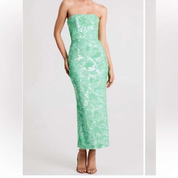 HELSI Leslie Sequin Gown Dress Seafoam Green XL HELSI Leslie Sequin Gown Dress Seafoam Green XL